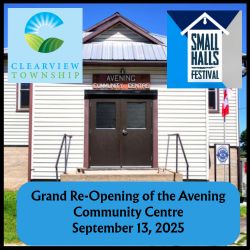 Grand Re-Opening Avening Community Centre Clearview Township 2025