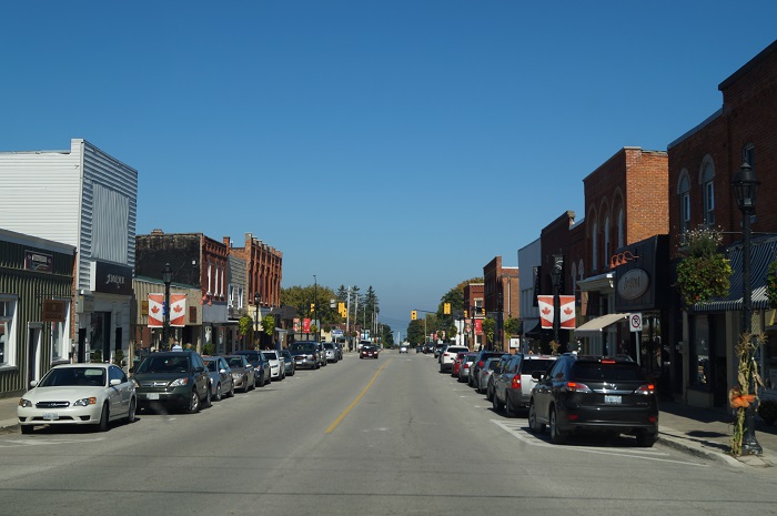 Downtown Thornbury, a community in The Blue Mountains