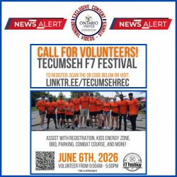 TECUMSEH F7 FESTIVAL: Call for Volunteers