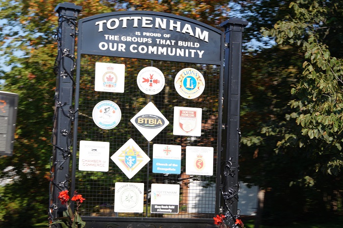 Tottenham community sign