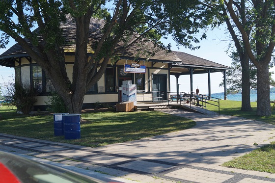 The Bluewater Park Campground office in Wiarton