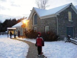 Winter walk at Lang Pioneer Village Museum
