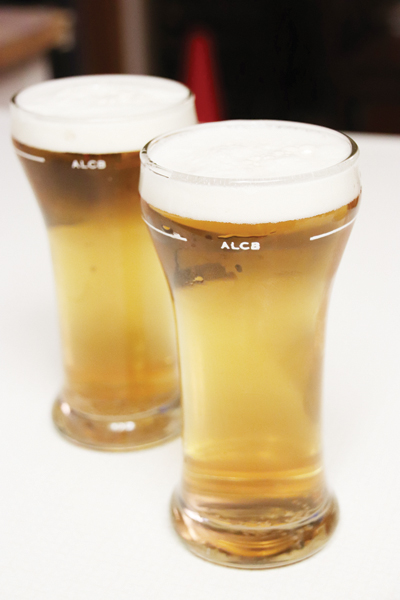 Approver beer glasses - circa 1960 Uxbridge Beer an Cider Trail